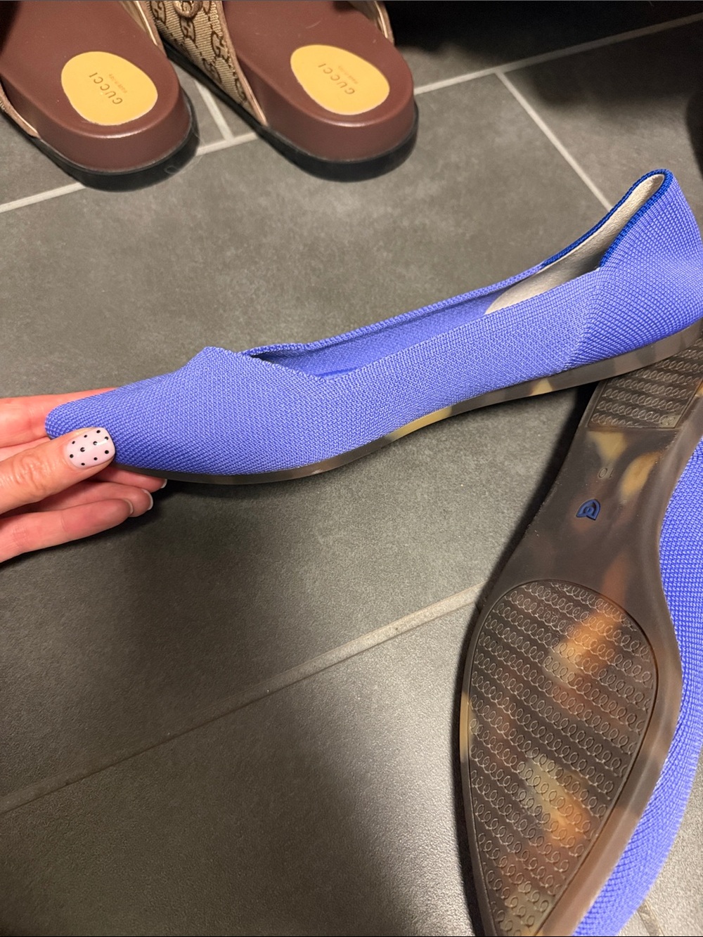 Rothy's Purple Pointed-Toe Knit Flats - Picture 4 of 4